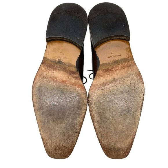 To Boot New York Burnished Brown Italian Leather Derby Cap Toe Shoes- Size 11.5 main image 10